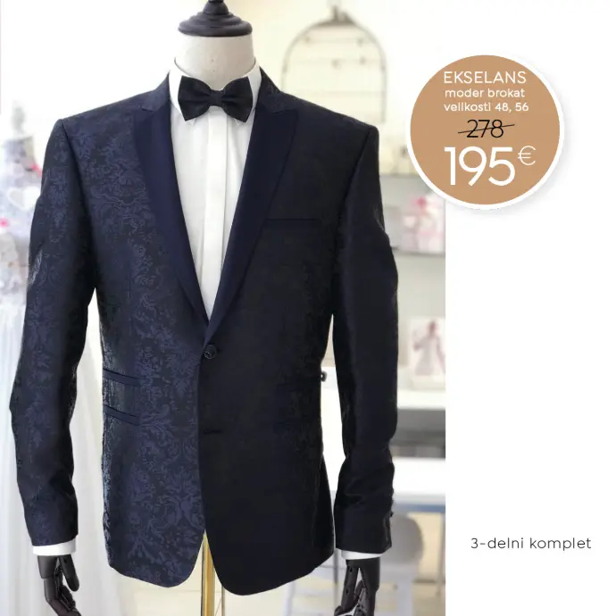 razprodaja moških poročnih oblek