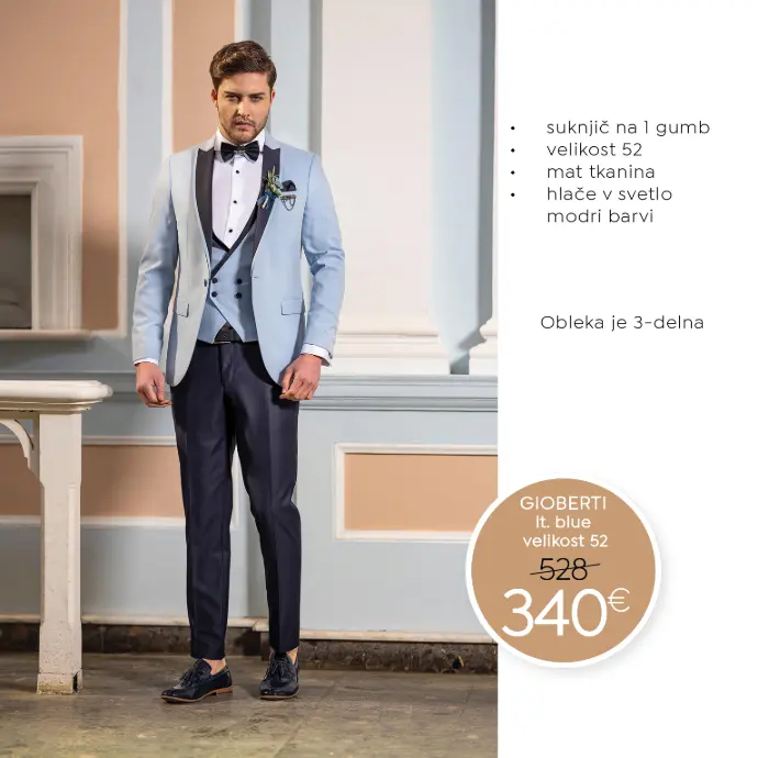 akcija moške poročne obleke