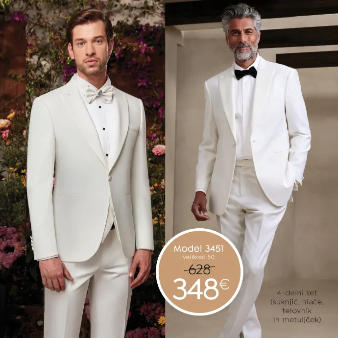 ugodne moške poročne obleke